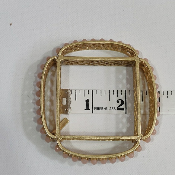 JewelMint Karma Bangle Bracelet with pink opals - Picture 7 of 8